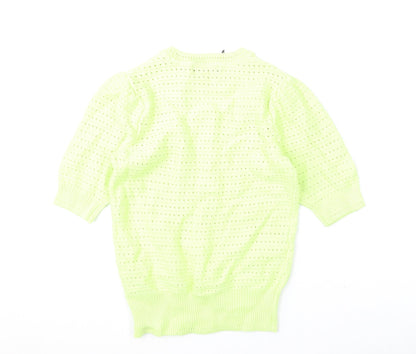 Womens UK Size XS Marks and Spencer Green Pullover Jumper