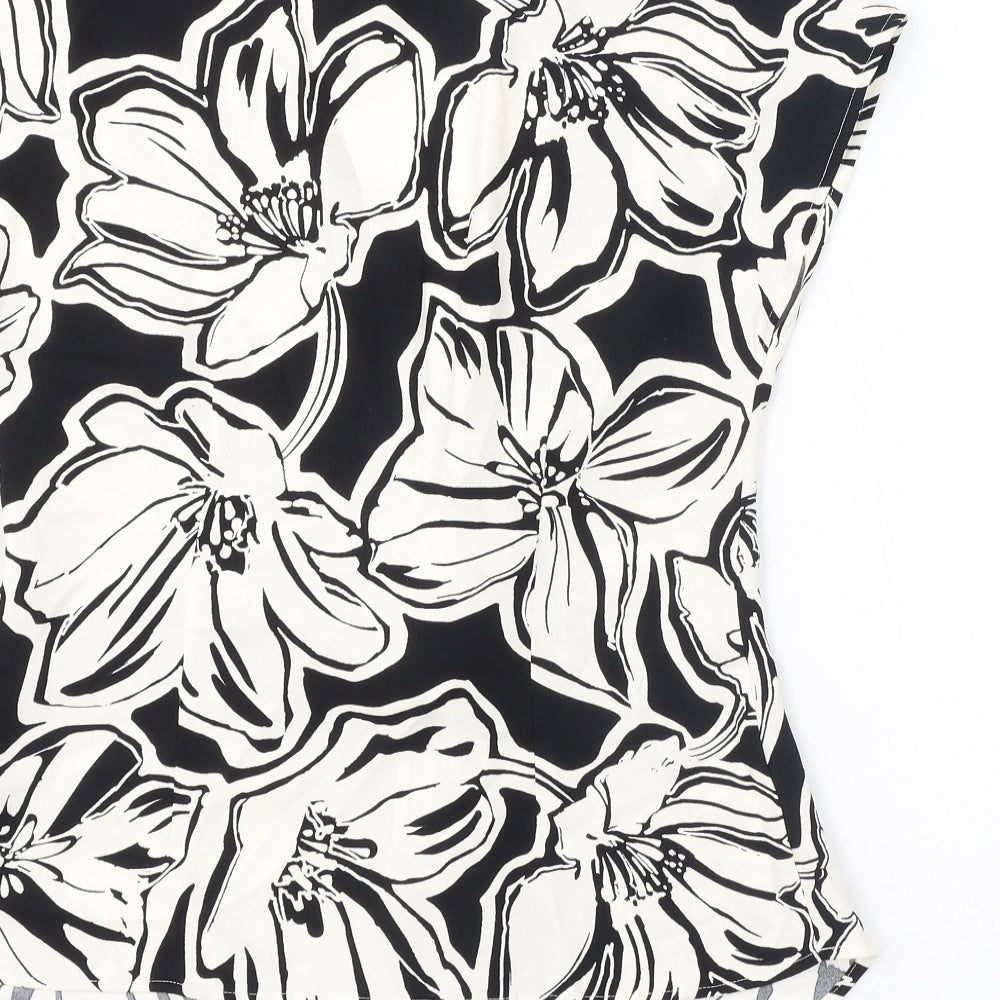 Womens UK Size 14 Marks and Spencer Black Basic Blouse