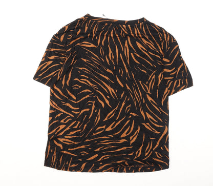 Womens UK Size 8 Marks and Spencer Black Basic T-Shirt