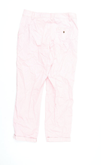 Womens UK Size 8 Marks and Spencer Regular Fit Chino Pink Trousers