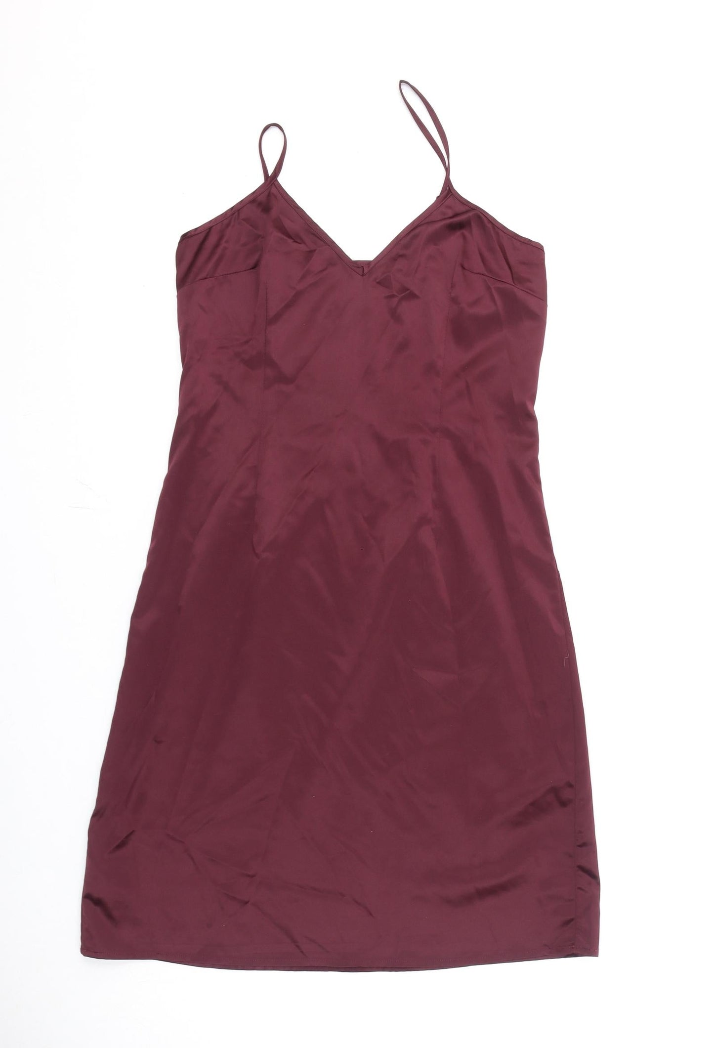 NEXT Womens Red Polyester A-Line Size 8 V-Neck Pullover