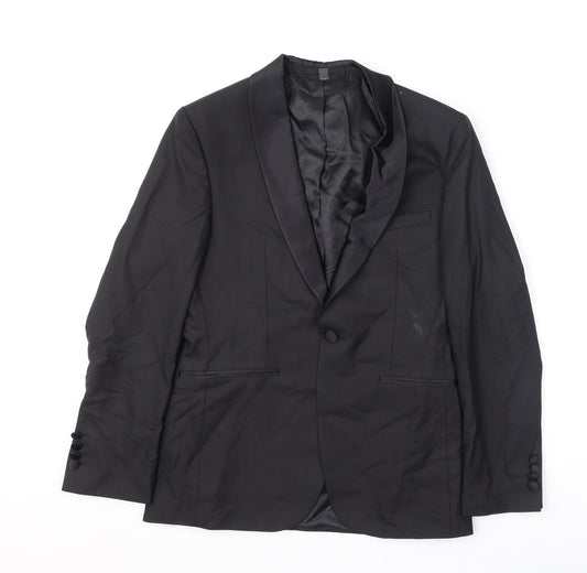 Mens UK Size 36 Marks and Spencer Regular Black Suit Jacket