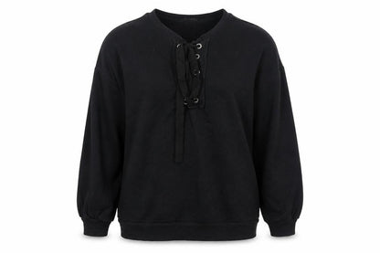 Womens UK Size M Pull&Bear Black Pullover Sweatshirt