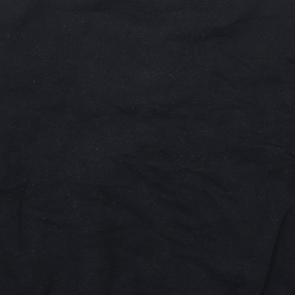 Womens UK Size M Pull&Bear Black Pullover Sweatshirt