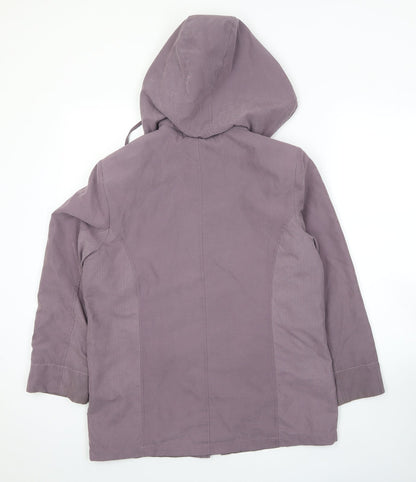 Womens UK Size 12 First Avenue Purple Parka Coat