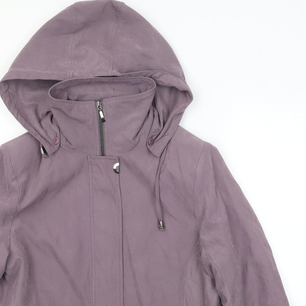 Womens UK Size 12 First Avenue Purple Parka Coat