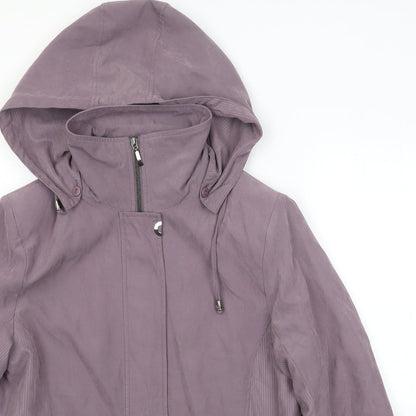 Womens UK Size 12 First Avenue Purple Parka Coat