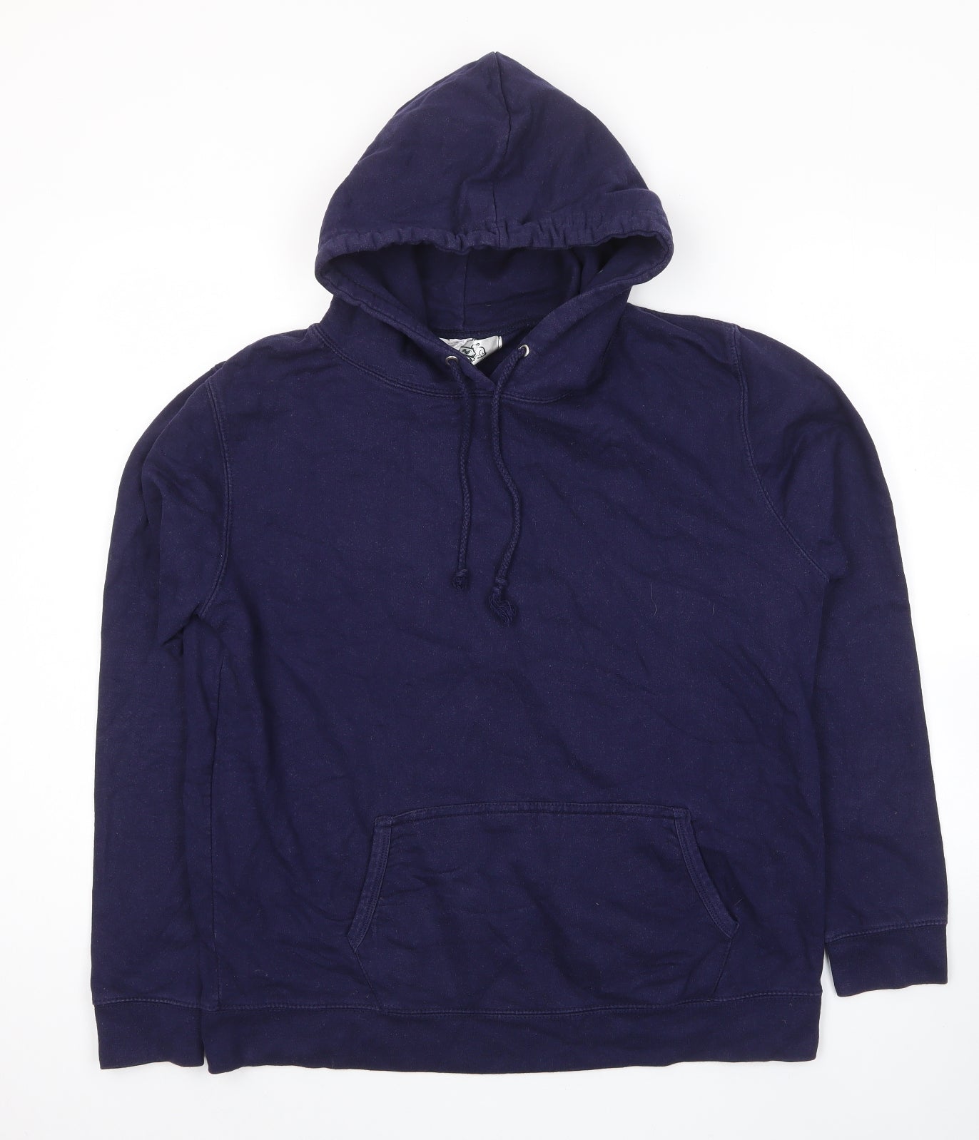 Feathers & Fluff Womens Blue Cotton Pullover Hoodie Size XL Pullover - Girls With Guns