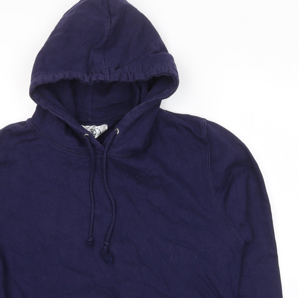 Feathers & Fluff Womens Blue Cotton Pullover Hoodie Size XL Pullover - Girls With Guns