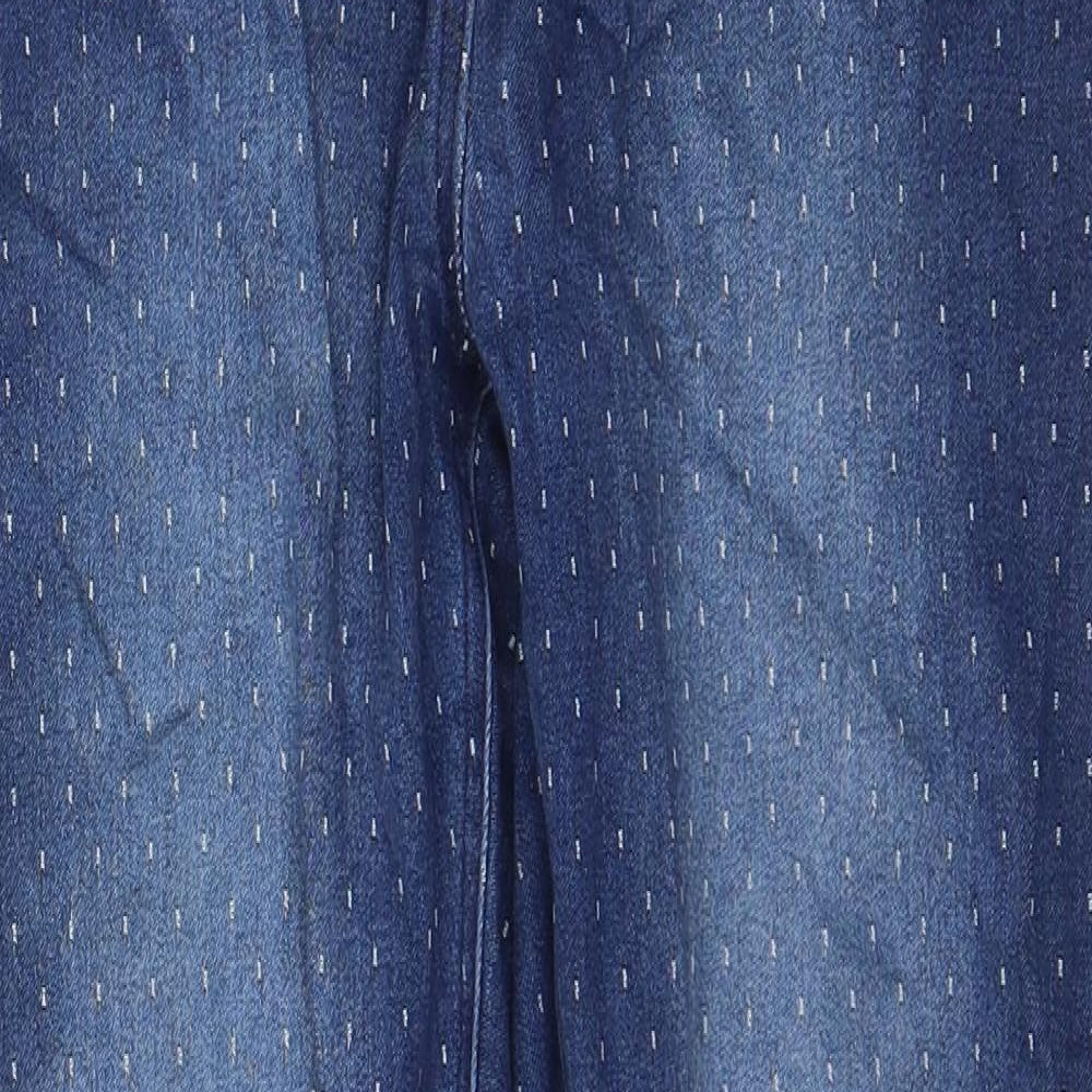 Maine Womens Blue Geometric Cotton Jegging Jeans Size 10 L20 in Regular