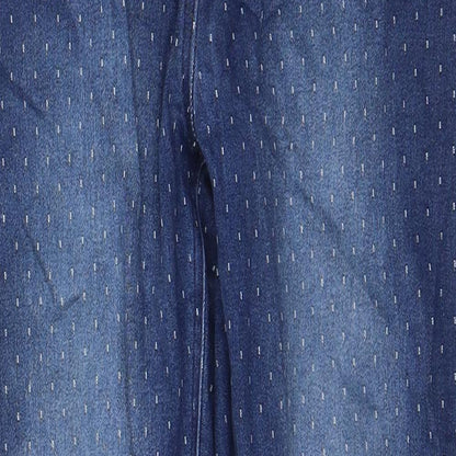 Maine Womens Blue Geometric Cotton Jegging Jeans Size 10 L20 in Regular