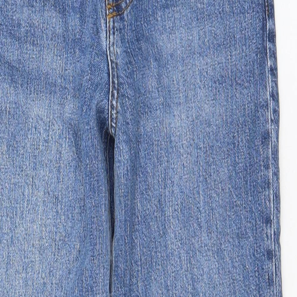 ASOS Womens Blue Cotton Cropped Jeans Size 25 in L26 in Regular Zip - Customized Length
