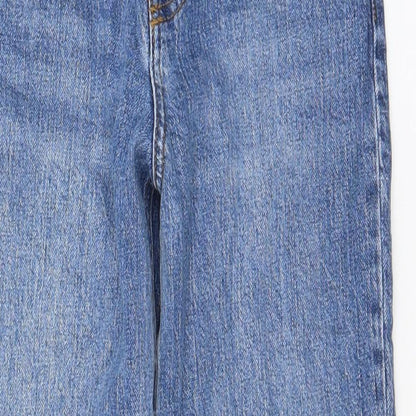 ASOS Womens Blue Cotton Cropped Jeans Size 25 in L26 in Regular Zip - Customized Length