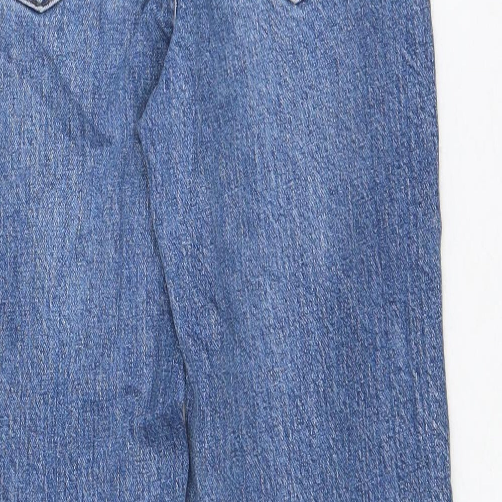 ASOS Womens Blue Cotton Cropped Jeans Size 25 in L26 in Regular Zip - Customized Length