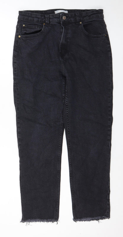 Denim & Co. Womens Black Polyester Skinny Jeans Size 14 L26 in Regular Zip