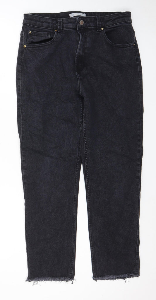 Denim & Co. Womens Black Polyester Skinny Jeans Size 14 L26 in Regular Zip
