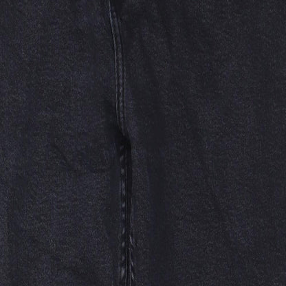 Denim & Co. Womens Black Polyester Skinny Jeans Size 14 L26 in Regular Zip