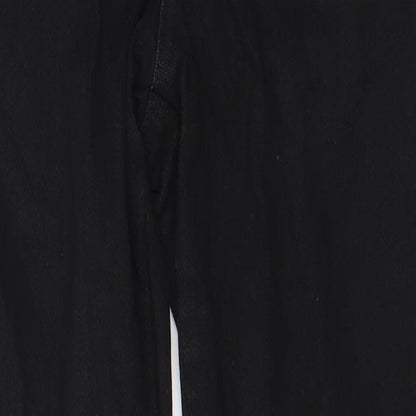 Topshop Womens Black Cotton Skinny Jeans Size 28 in L30 in Regular Zip