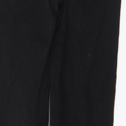 Topshop Womens Black Cotton Skinny Jeans Size 28 in L30 in Regular Zip