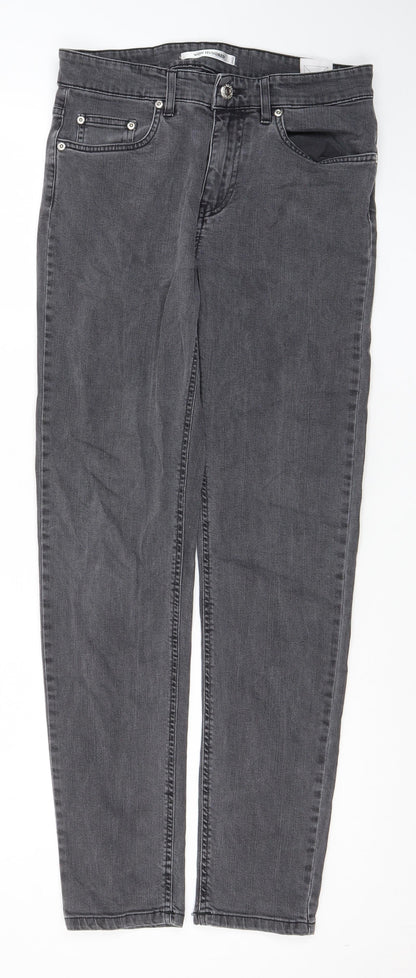 Won Hundred Womens Grey Cotton Skinny Jeans Size 29 in L32 in Regular Zip