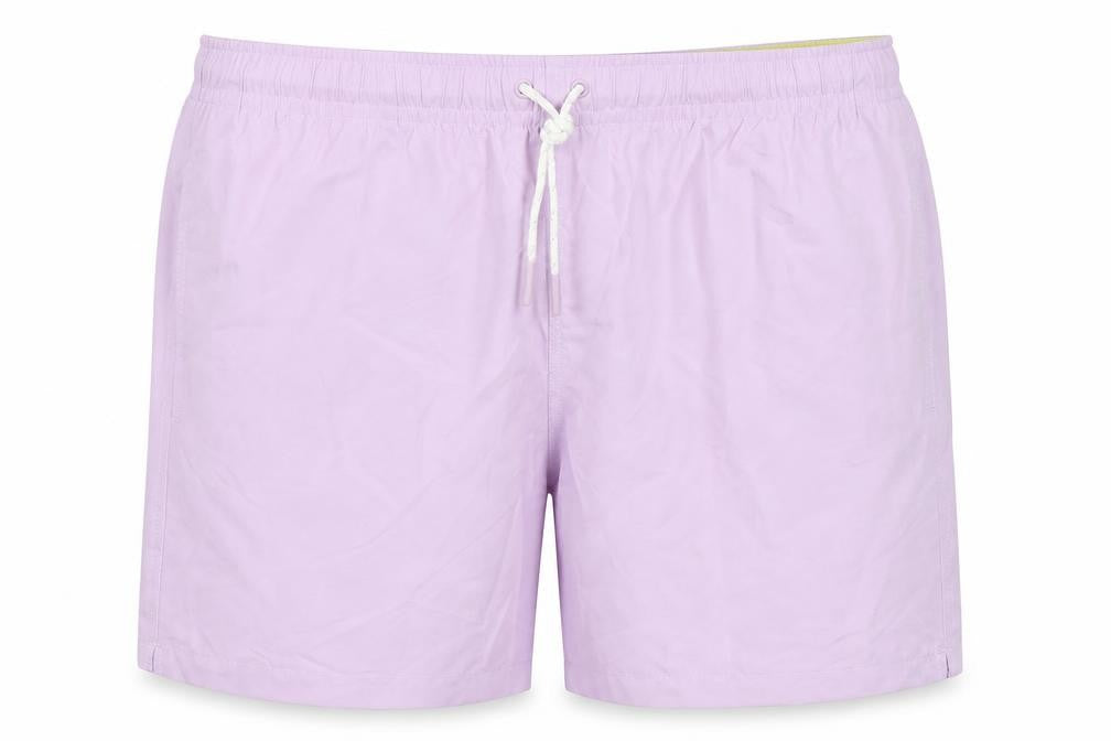 Marks and Spencer Mens Purple Polyester Bermuda Shorts Size 3XL Regular Drawstring - Inside Leg 5in