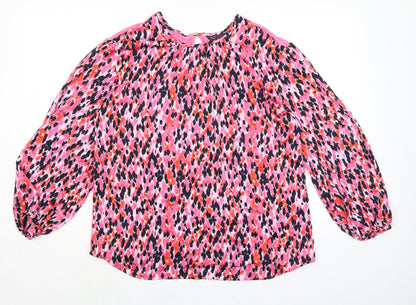 Womens UK Size 8 Marks and Spencer Pink Basic Blouse
