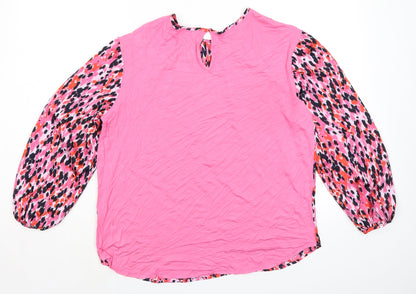 Womens UK Size 8 Marks and Spencer Pink Basic Blouse
