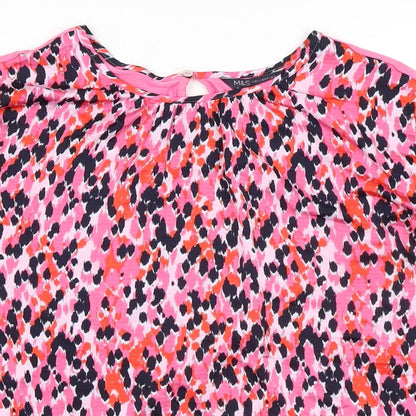 Womens UK Size 8 Marks and Spencer Pink Basic Blouse