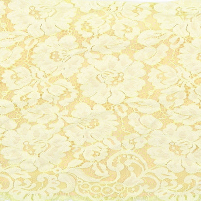 Erin Womens Yellow Floral Cotton Basic T-Shirt Size 6 Round Neck - Lace