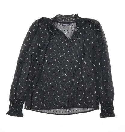 Womens UK Size 6 Marks and Spencer Black Basic Blouse