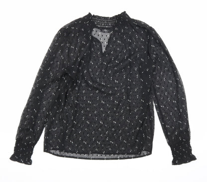 Womens UK Size 6 Marks and Spencer Black Basic Blouse