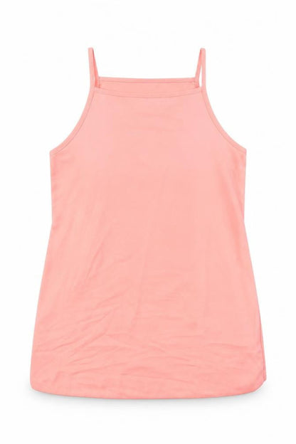 Womens UK Size 10 New Look Orange Basic Tank