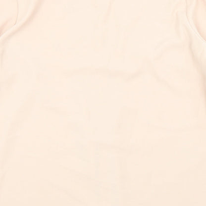 Womens UK Size 14 Classic Pink Basic Button-Up
