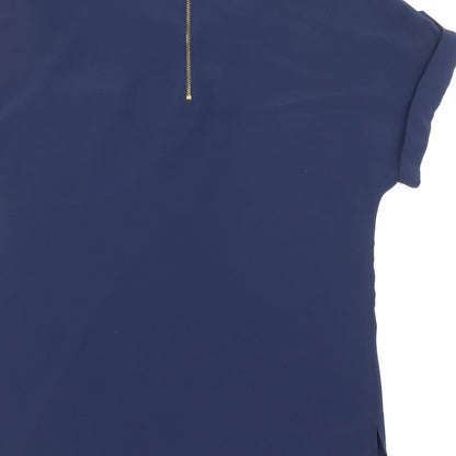 Womens UK Size 6 Dorothy Perkins Blue Basic T-Shirt