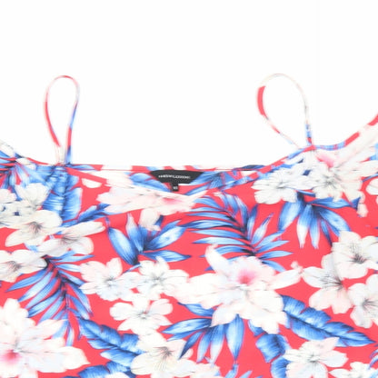 Womens UK Size 8 New Look Red Basic Blouse