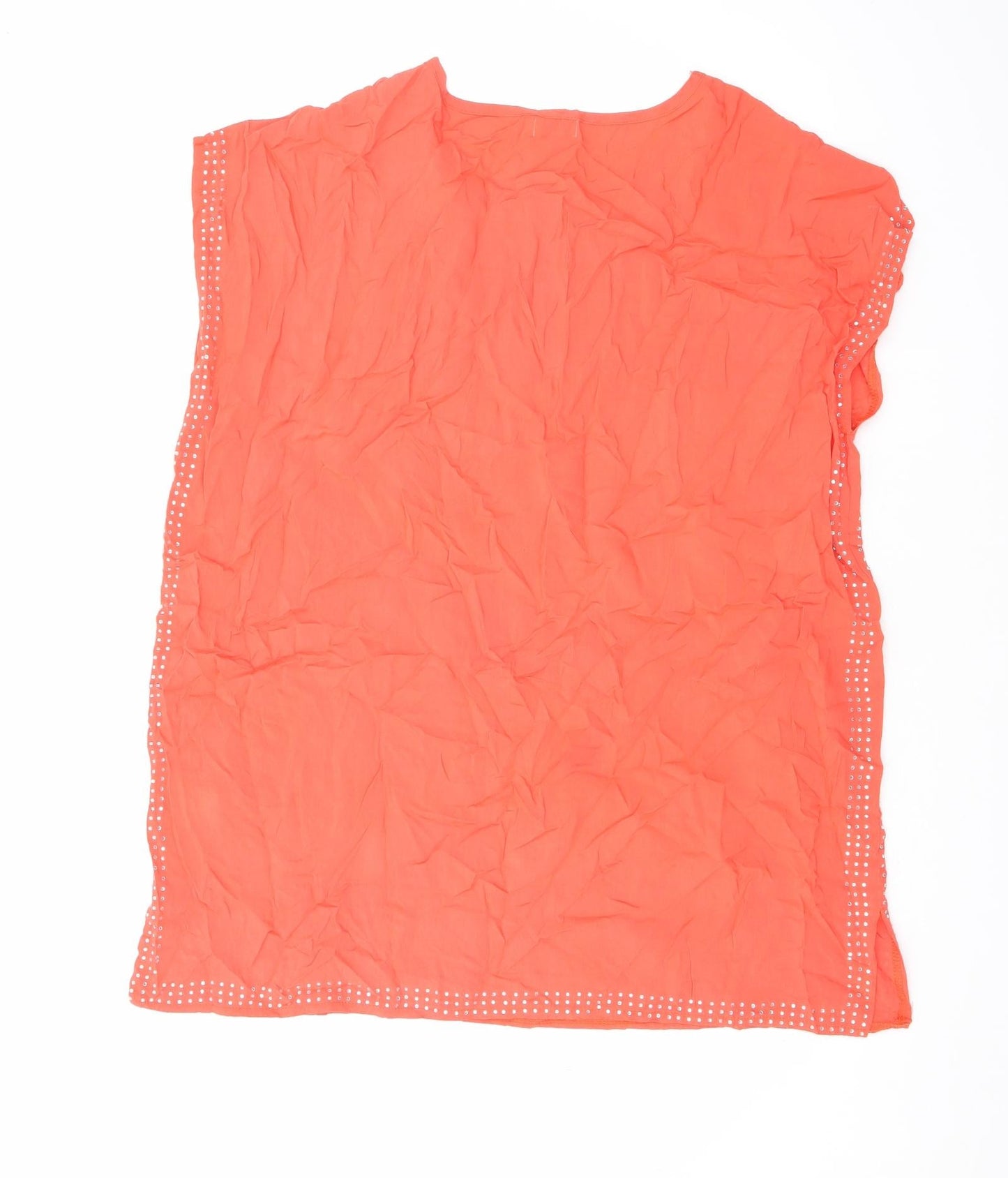 Blue Vanilla Womens Red Viscose T-Shirt Dress Size M Round Neck Pullover - Sparkle