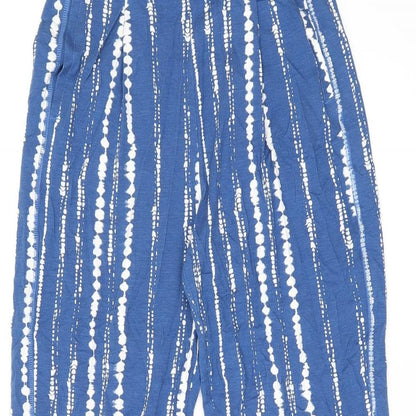 Womens UK Size 8 Marks and Spencer Regular Fit  Blue Trousers