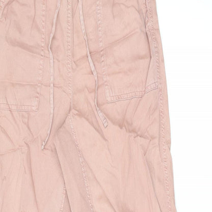 Womens UK Size 8 Marks and Spencer Regular Fit  Pink Trousers