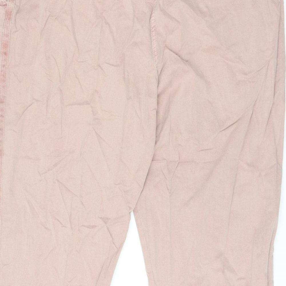 Womens UK Size 20 Marks and Spencer Regular Fit Chino Pink Trousers