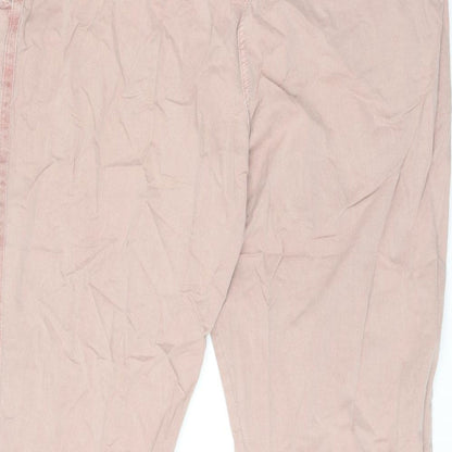 Womens UK Size 20 Marks and Spencer Regular Fit Chino Pink Trousers
