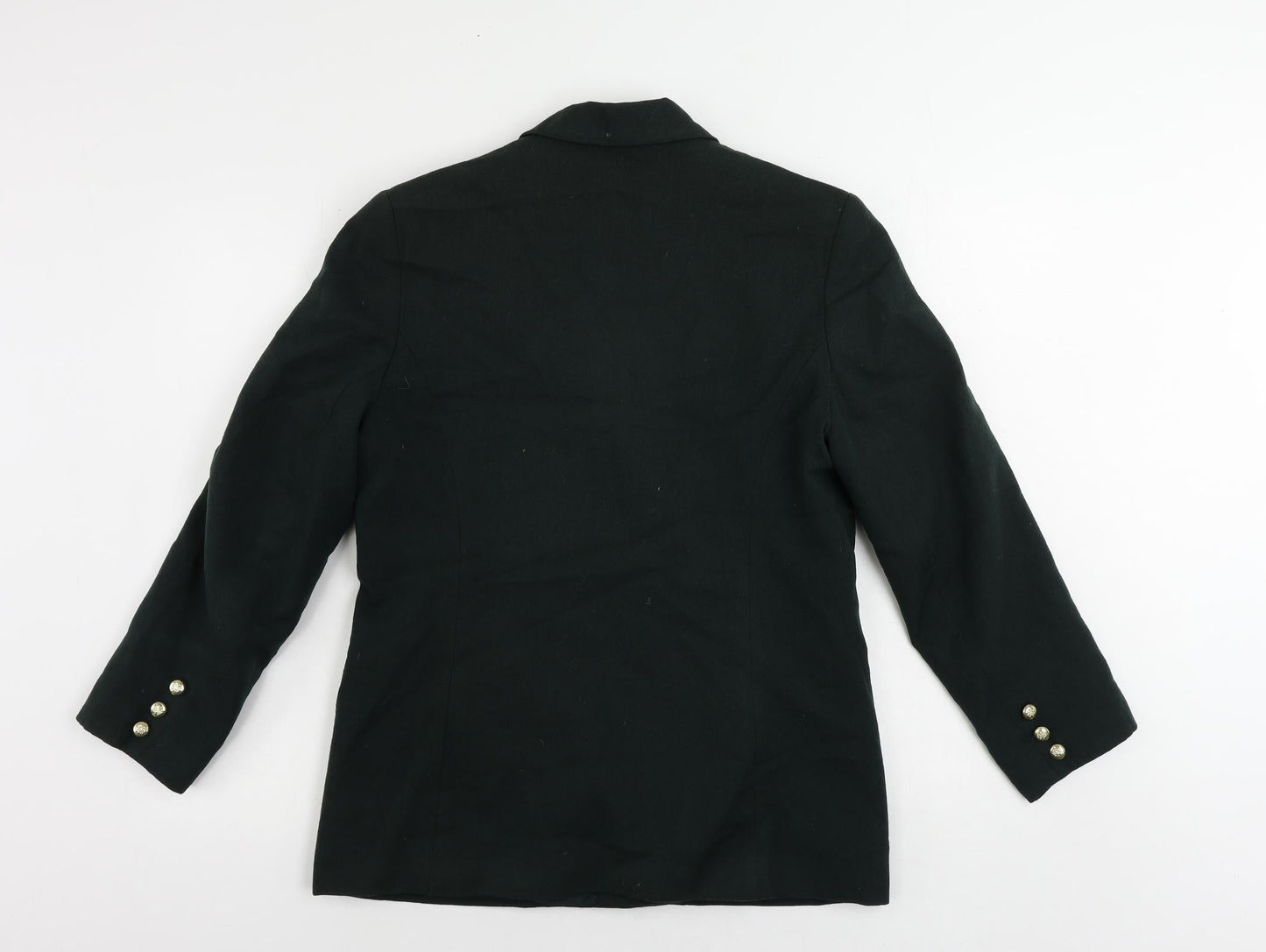 First Avenue Womens Green Jacket Blazer Size 12 Button