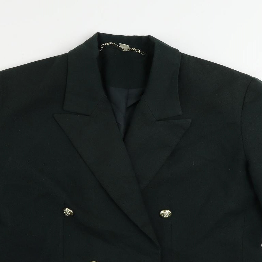 First Avenue Womens Green Jacket Blazer Size 12 Button