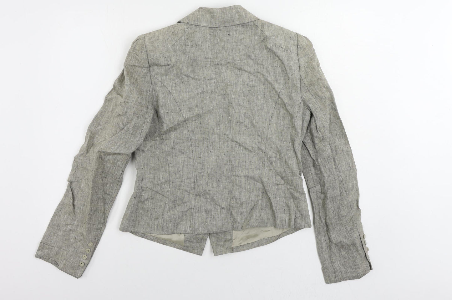 Emanuel Ungaro Womens Beige Jacket Blazer Size 10 Button