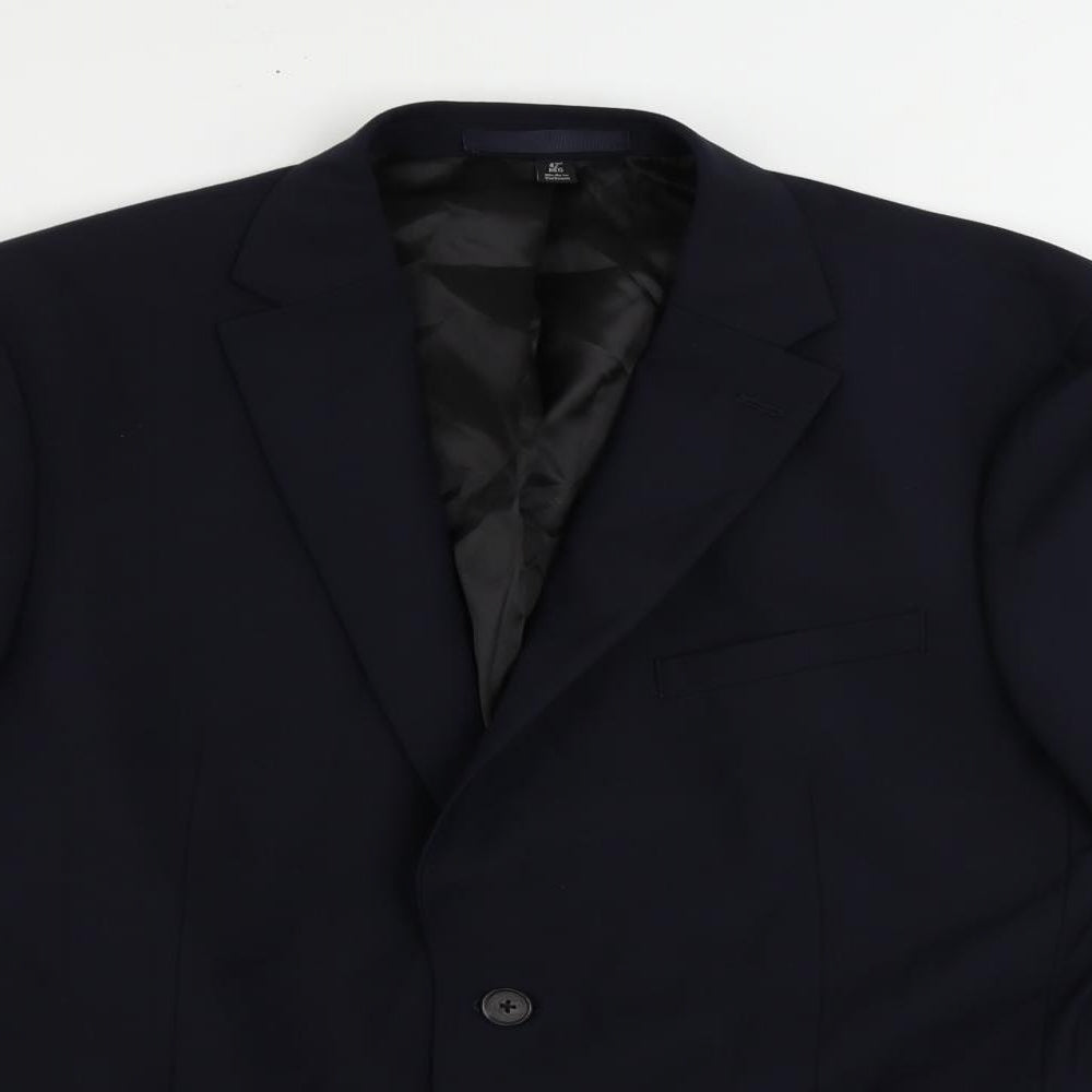 Autograph Mens Blue Wool Jacket Suit Jacket Size 42 Regular