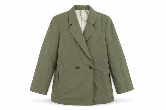 Per Una Womens Green Jacket Blazer Size 14 Button
