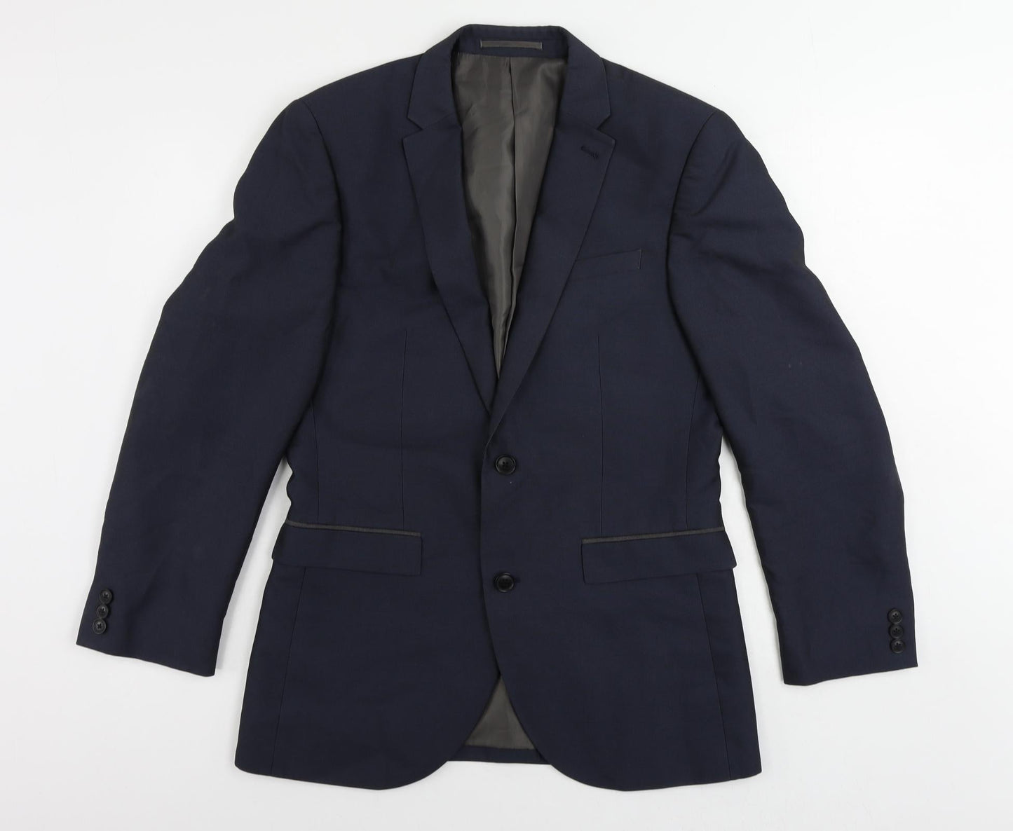 Mens UK Size 38 NEXT Regular Blue Suit 3 Piece