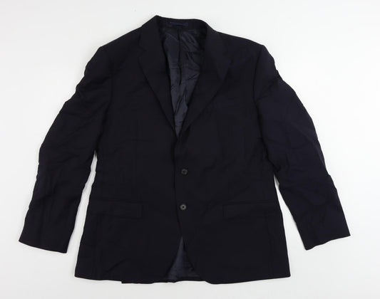 Mens UK Size 44 Marks and Spencer Regular Blue Suit Jacket