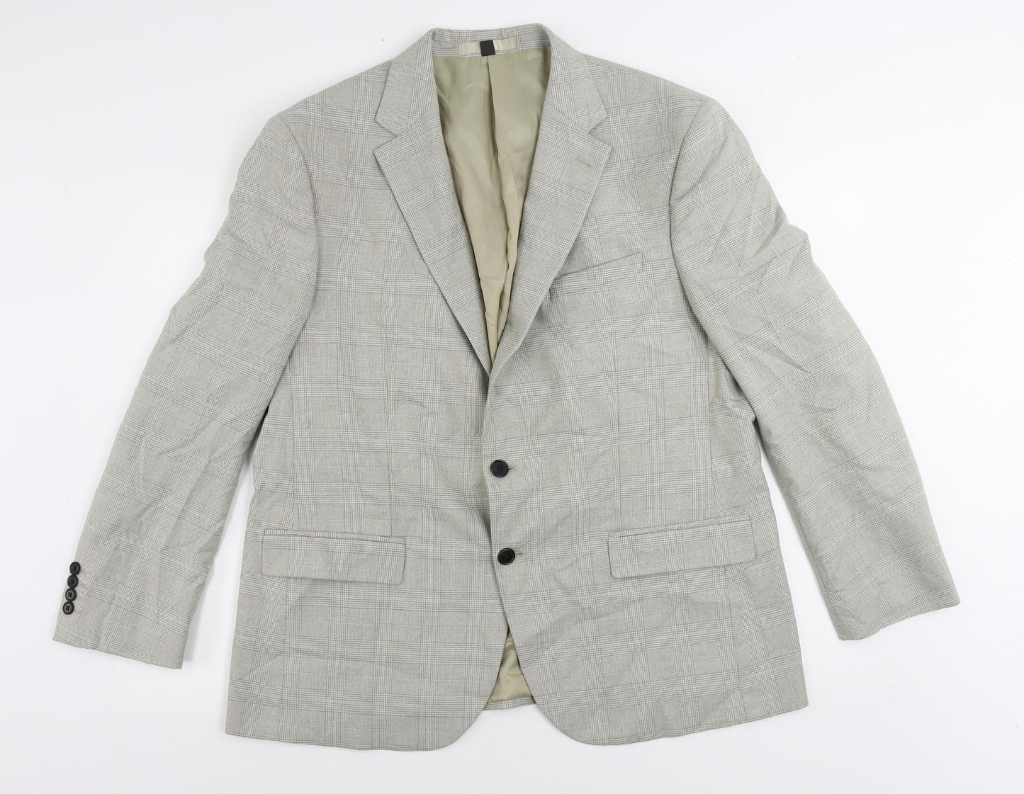 Mens UK Size 44 Marks and Spencer Regular Beige Suit Jacket