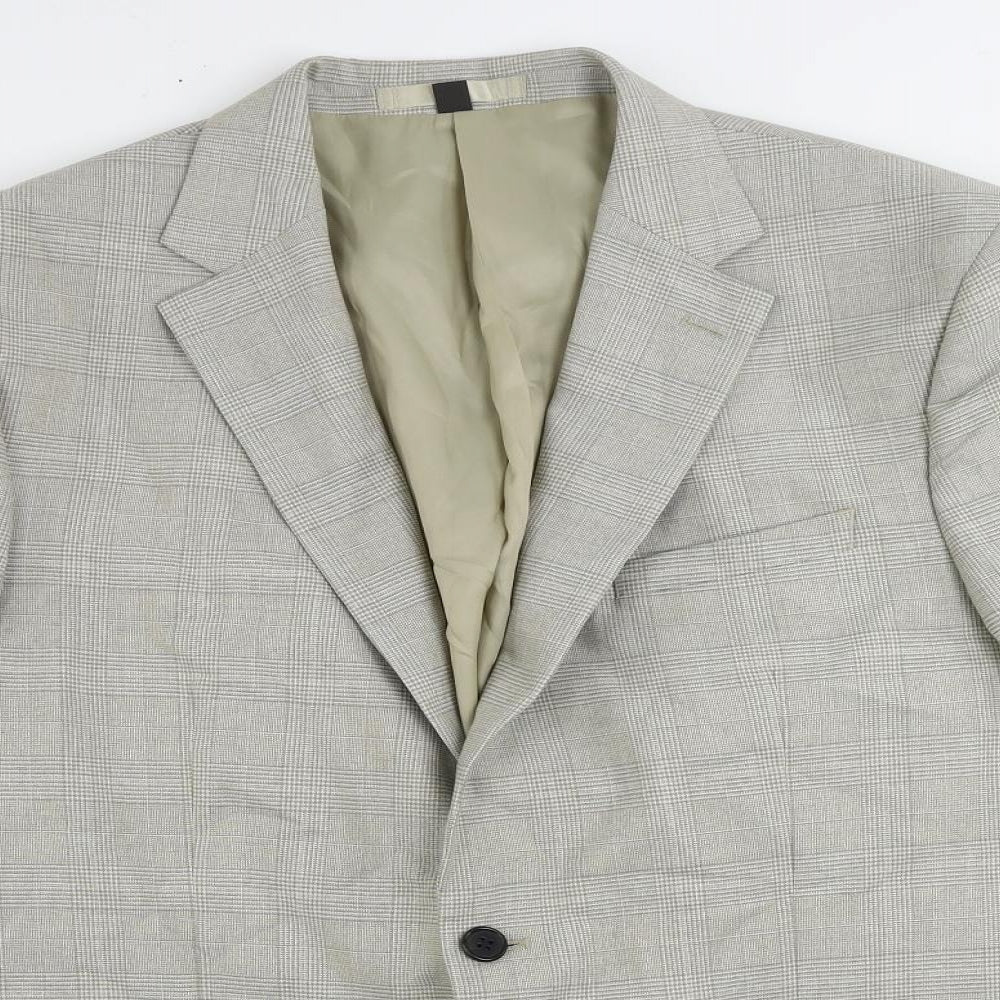 Mens UK Size 44 Marks and Spencer Regular Beige Suit Jacket