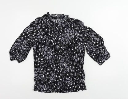 Womens UK Size 8 Marks and Spencer Black Basic Blouse